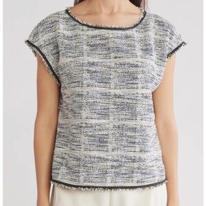 Max Studio women’s tweed shell top- Size Large (12-14)